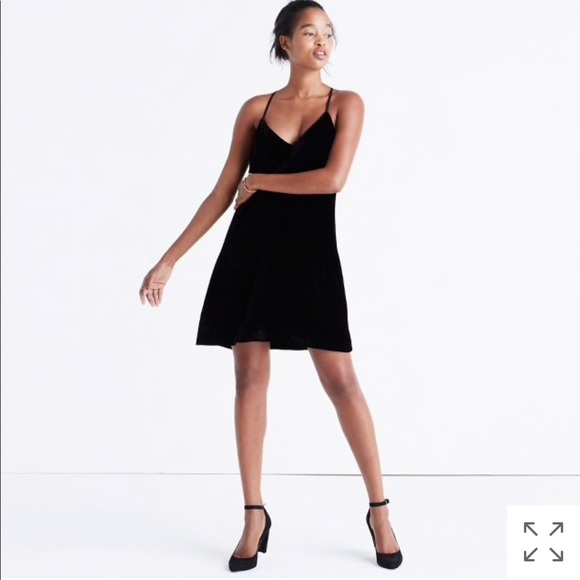 little black slip dress